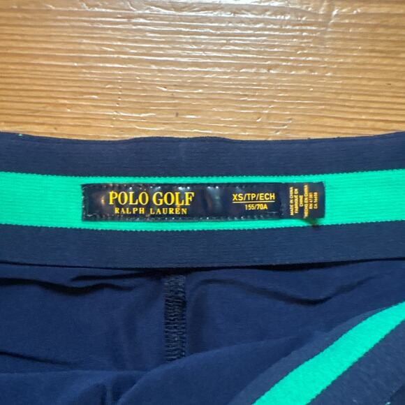 Polo Ralph Lauren navy blue geometric green triangle womens golf skirt SIZE XS - Picture 3 of 6